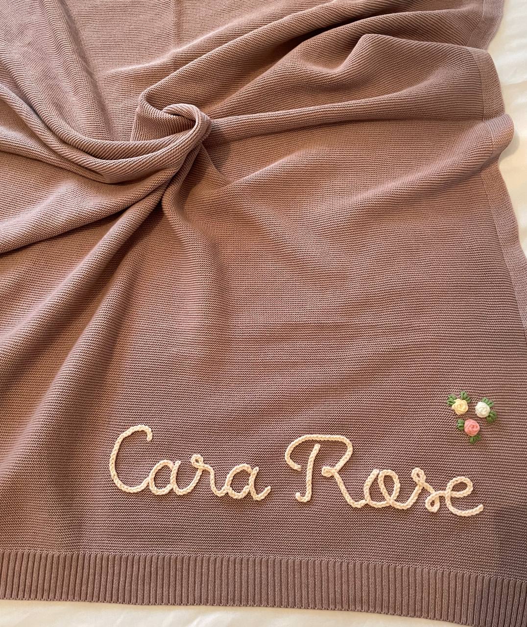 Personalized Matcha Baby Blanket