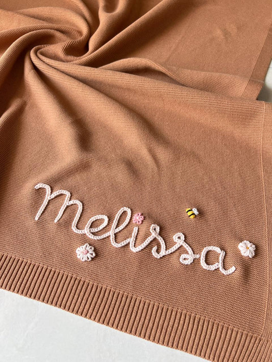 Personalised soft Pink Blanket